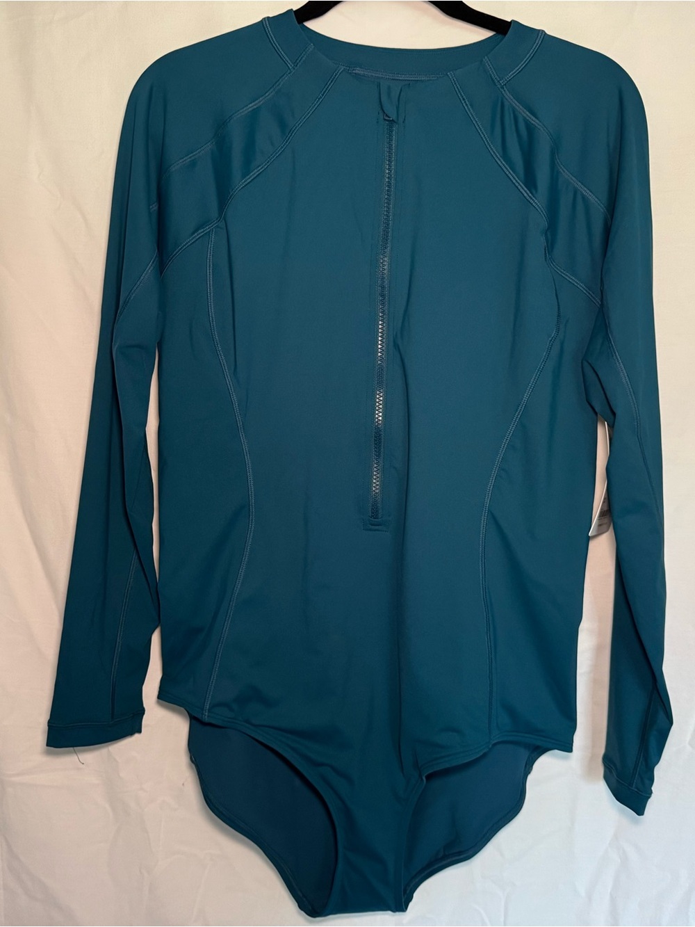 NWT Athleta Sun Shield One Piece Rashguard Swimsuit XL Coastal Teal